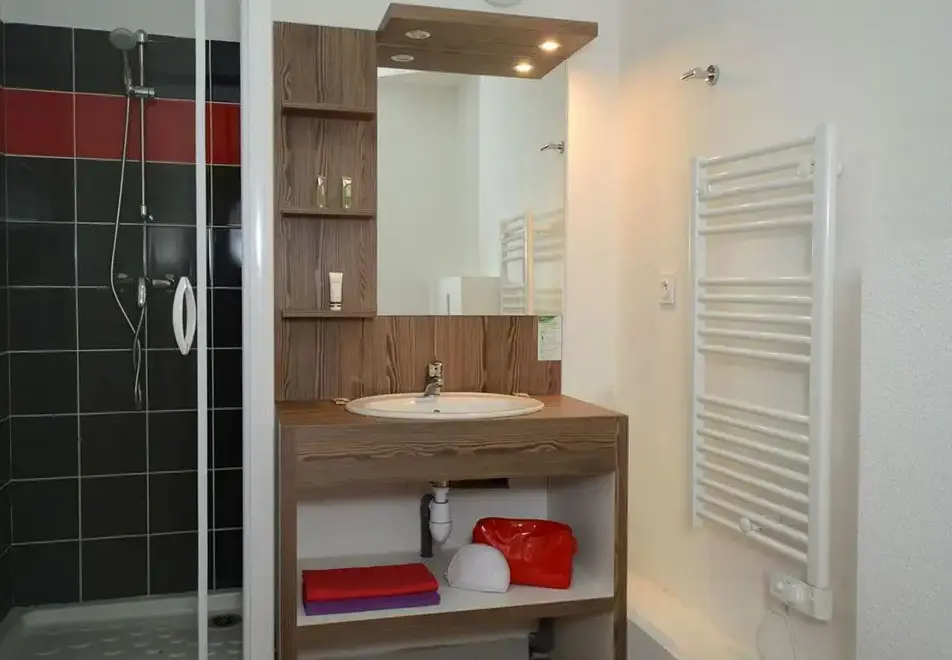 Ours Blanc, Les 2 Alpes (self catered apartments) - Shower room