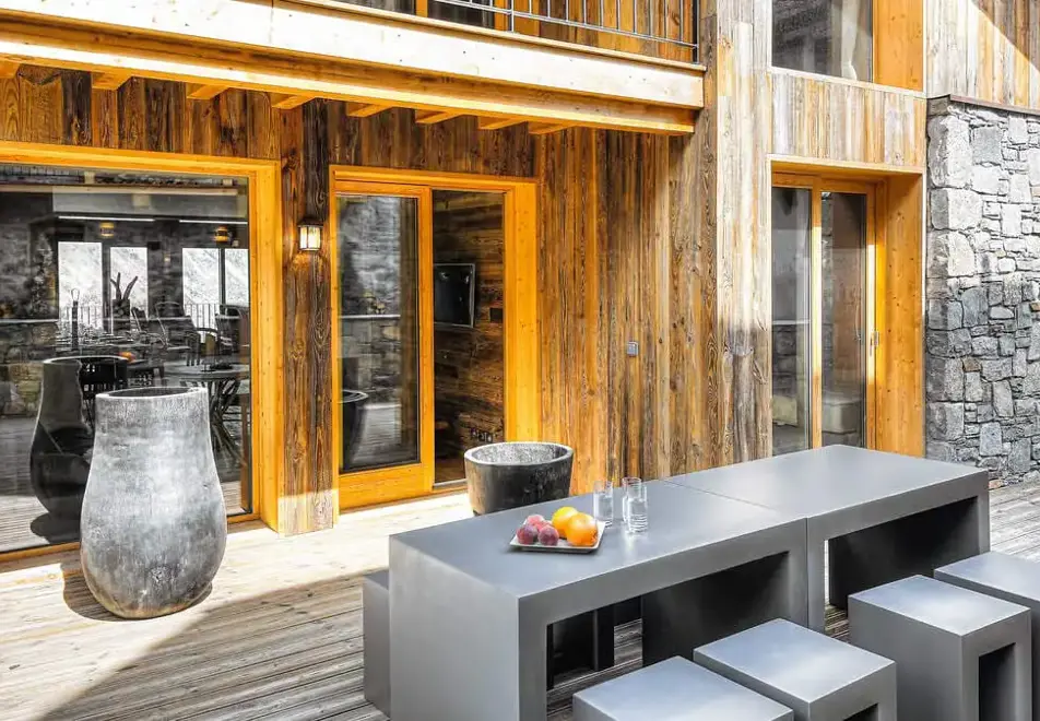 Le Chalet Martine, St Martin de Belleville (catered chalet) - Outdoor terrace