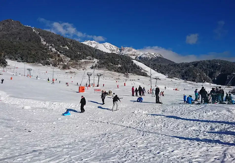 Flocons d'Argent, Aussois (self catered apartments) - View from residence towards pistes