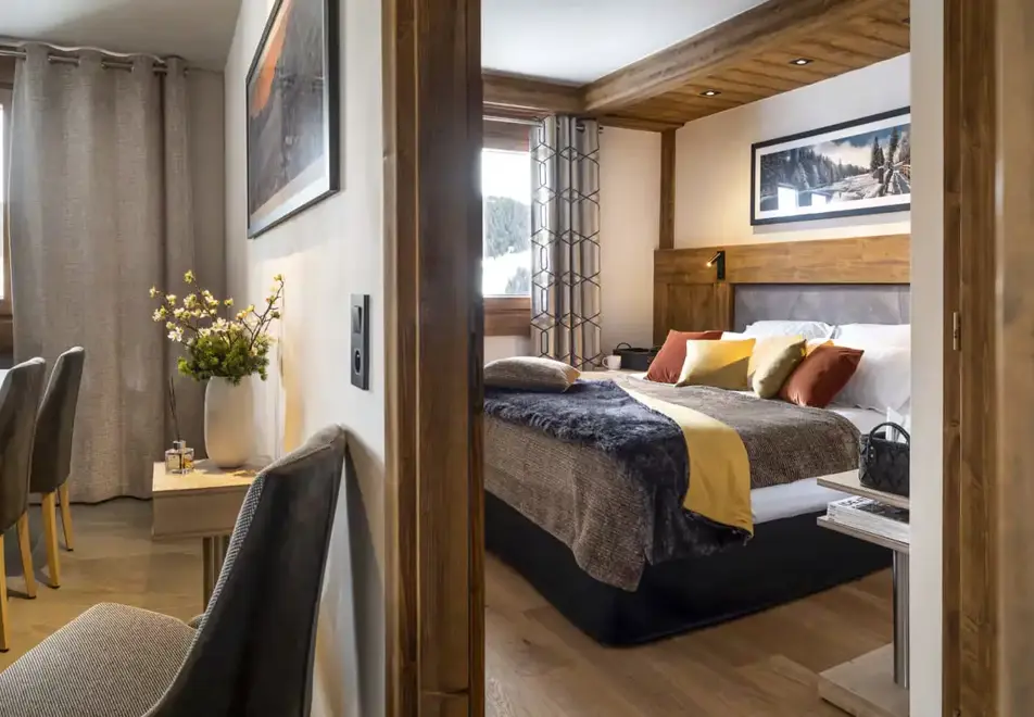 Amaya, Les Saisies (self catered apartments) - Typical double bedroom style