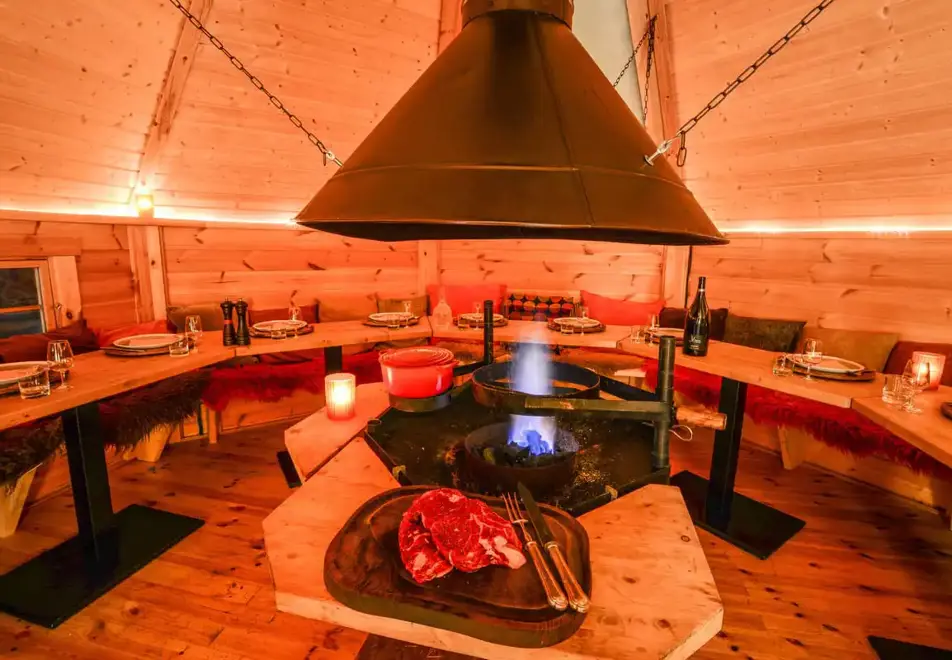 Table du Cocoon restaurant, Plagne 1800 (self catered chalet)