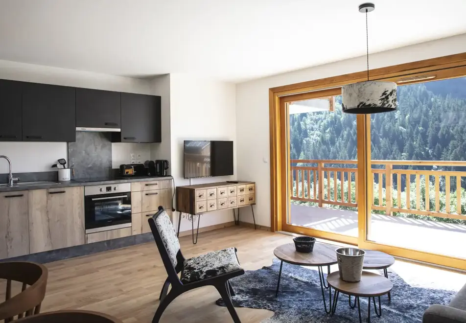 Les Edelweiss, Vaujany (self catered apartments) - Typical apartment style