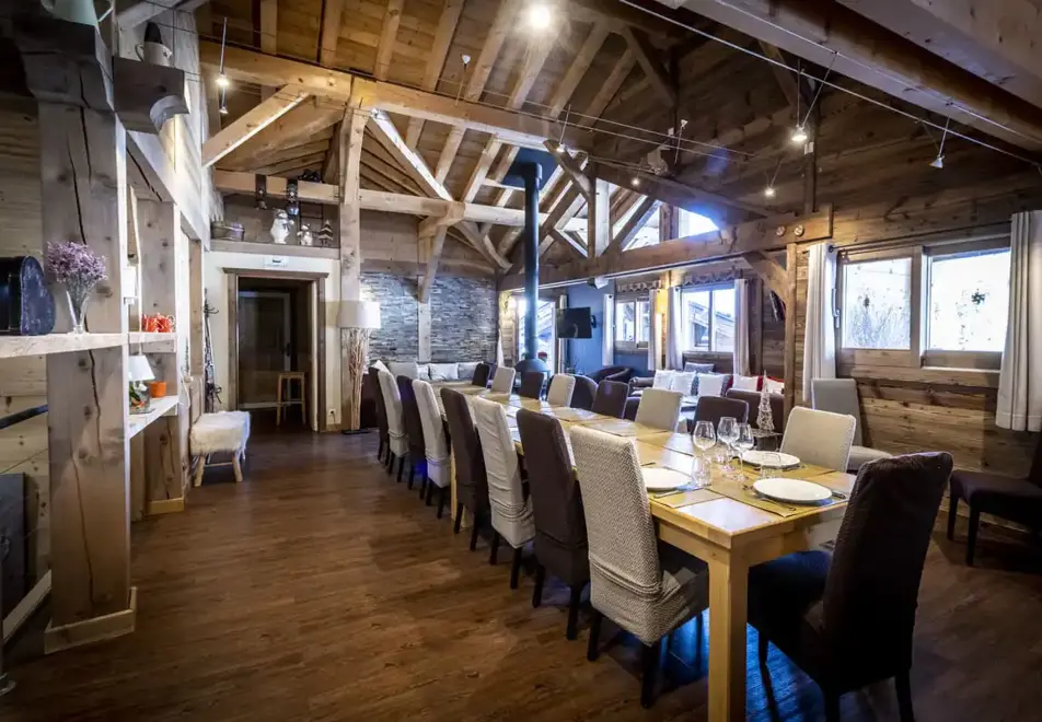 Chalet Cocoon, Plagne 1800 (self catered chalets) - Dining area