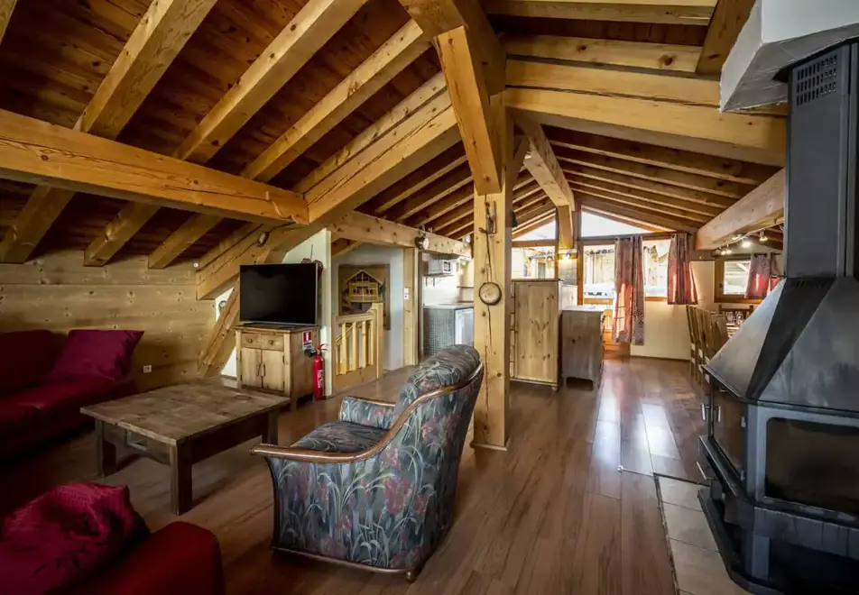 Chalet Mont Blanc, Plagne 1800 (self catered chalets) - Living area