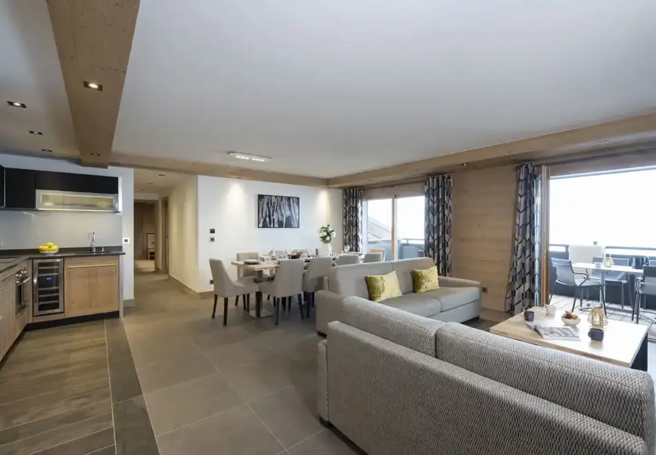 Alpen Lodge, La Rosiere (self catered apartments & hotel) - Typical apartment style