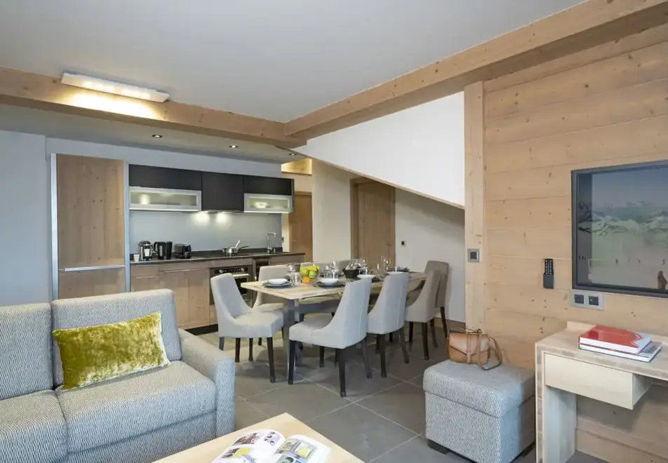 Alpen Lodge, La Rosiere (self catered apartments & hotel) - Typical apartment style