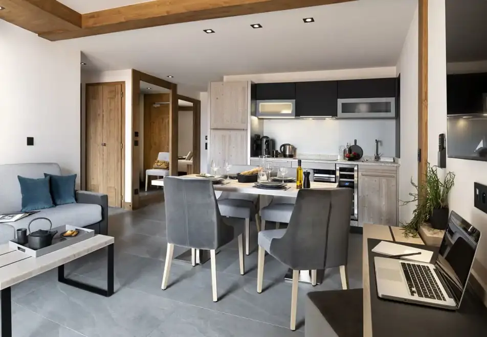 Laska, Les Contamines (self catered apartments) - Typical 2 bed confort apartment style