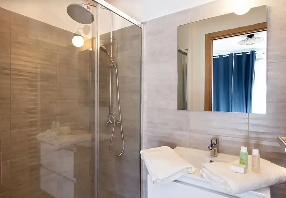 Provencal, Les Deux Alpes (self catered apartments) - Typical shower room style