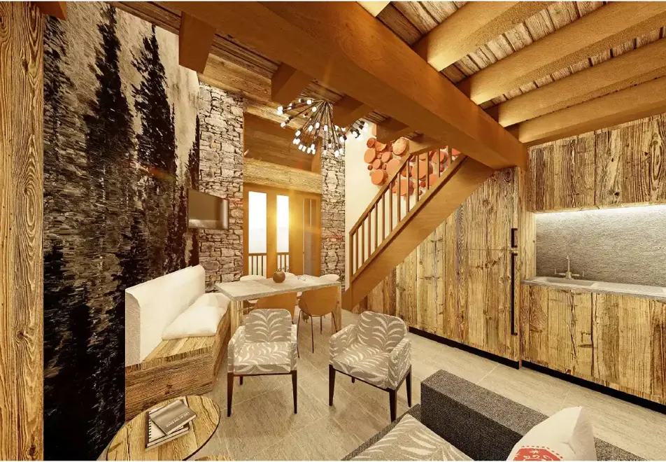 Eperviere apartment, St Martin de Belleville (self catered apartment) - Artists impression