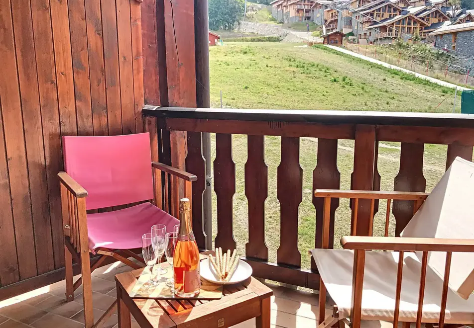 Eperviere apartment, St Martin de Belleville (self catered apartment) - View from apartment in summer