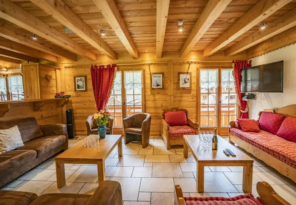 Chalet Le Refuge, Chatel (self catered chalet) - Living area