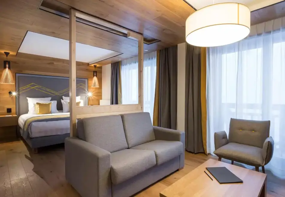 Alparena, La Rosiere (Apartments & Hotel) - Typical junior suite 2-3 style