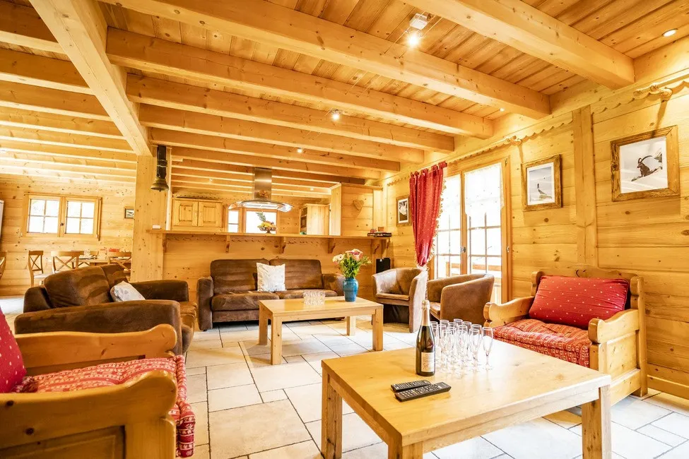 Chalet Le Refuge, Chatel (self catered chalet) - Living area