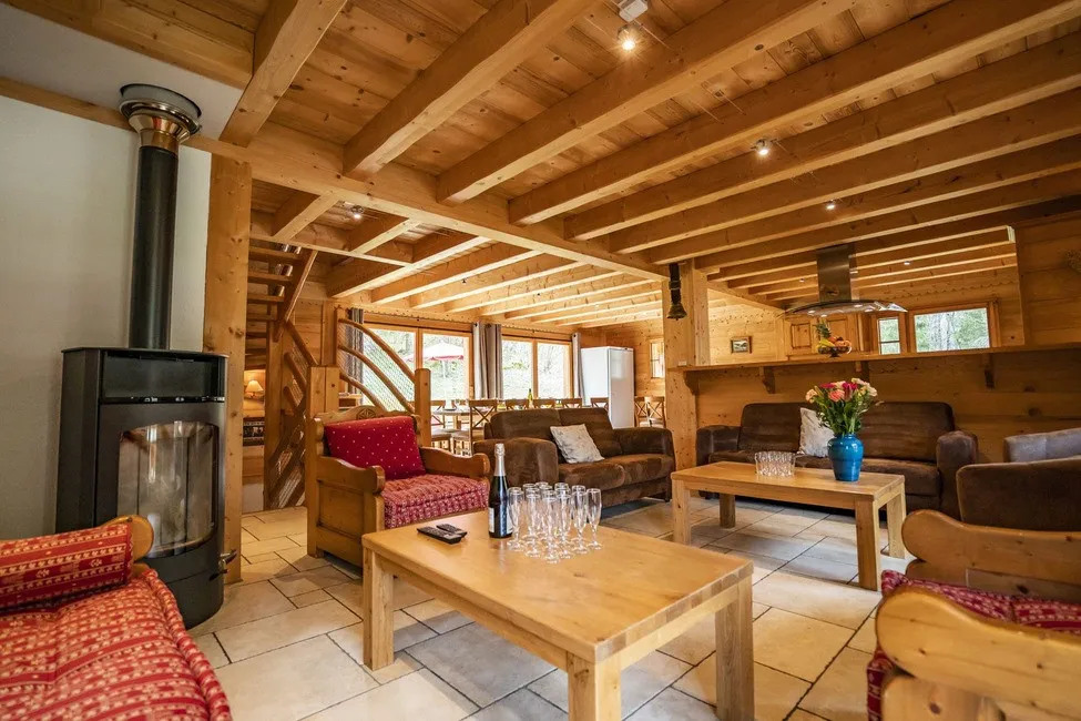 Chalet Le Refuge, Chatel (self catered chalet) - Living area