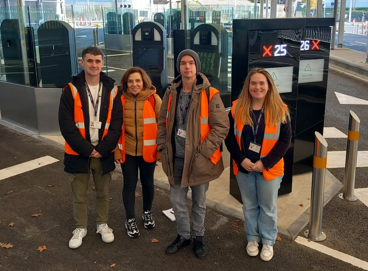 Some Of The Peak Retreats Team At The EES Registration Hall, Eurotunnel Leshuttle, Folkestone