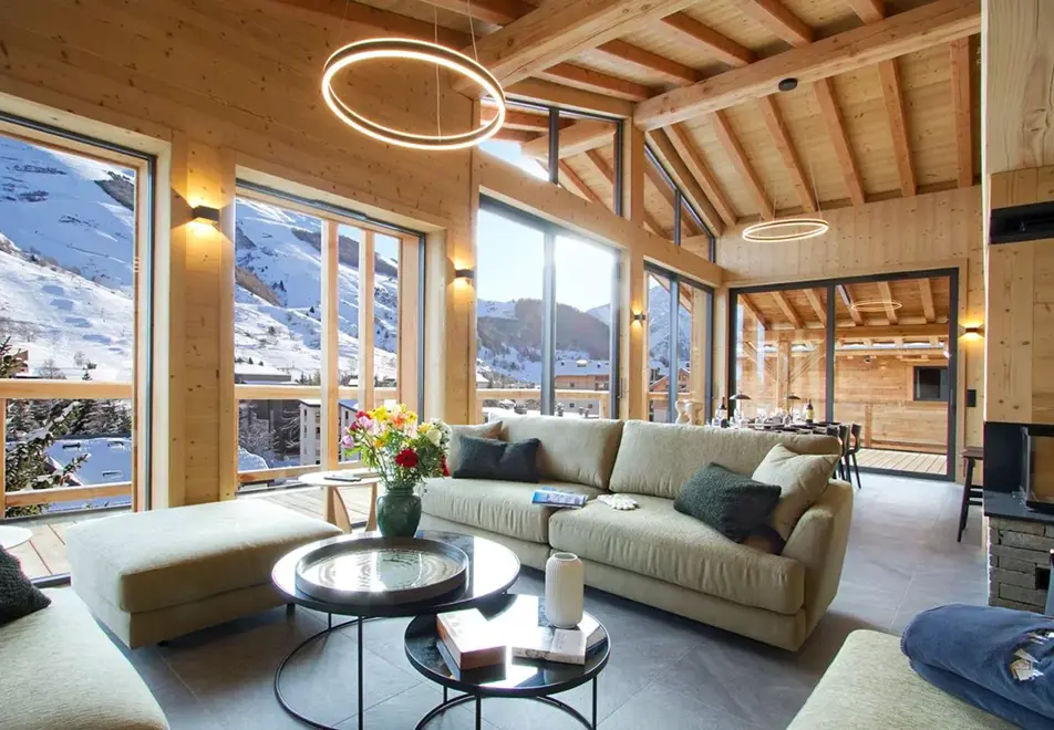Panthere des Neiges, Les Deux Alpes (self catered chalet) - Lounge area