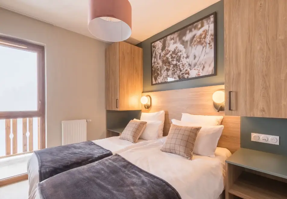 l'Ecrin de Vars, Vars (self catered apartments) - Typical bedroom style